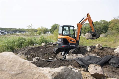 boulder placement with mini excavator|Building a Rock Retaining Wall with a Mini Excavator .